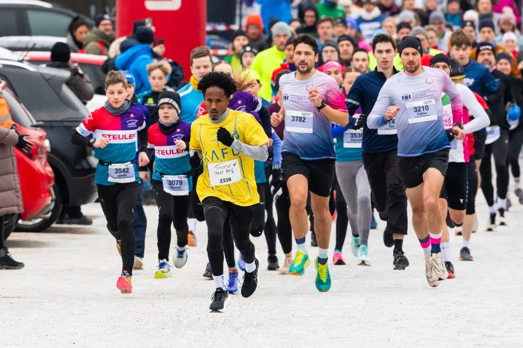 Läufer beim Münz Silvesterlauf