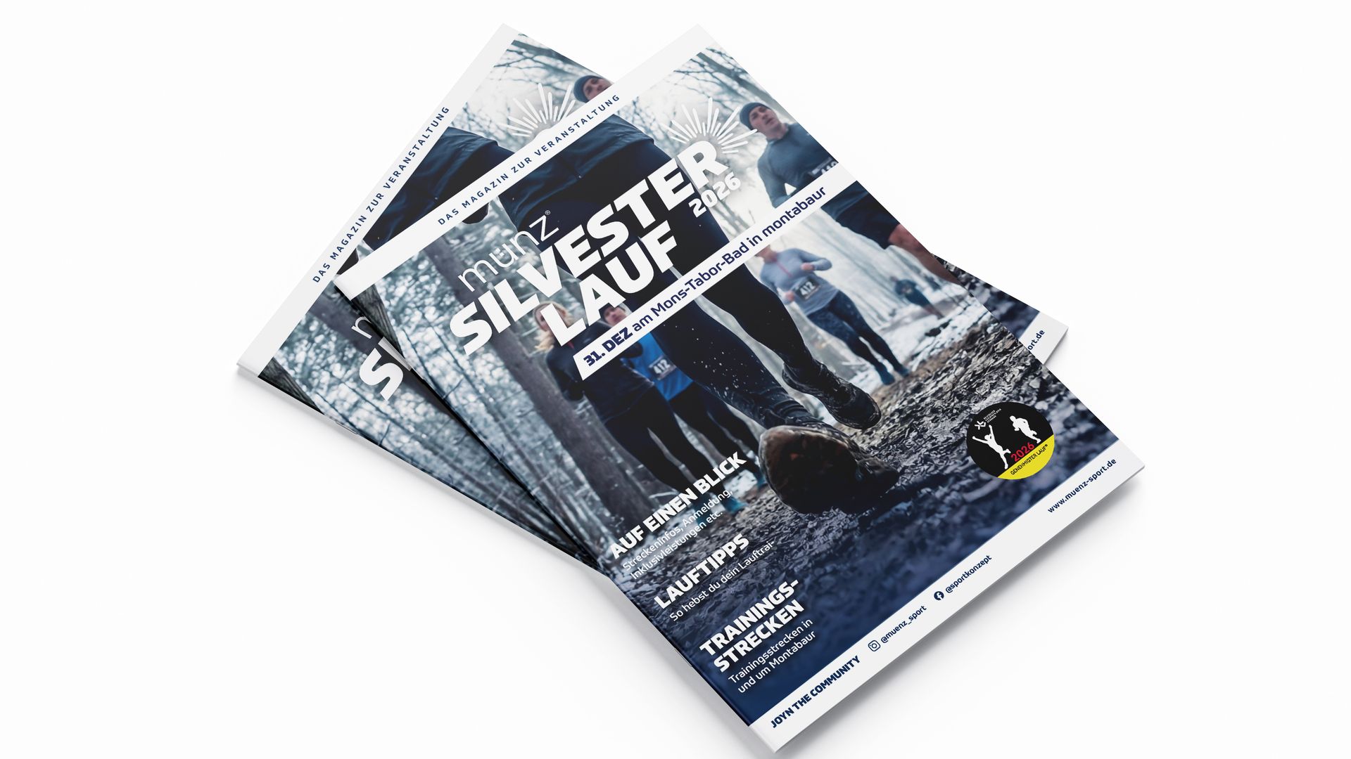 Magazin-Mockup Silvesterlauf 2026